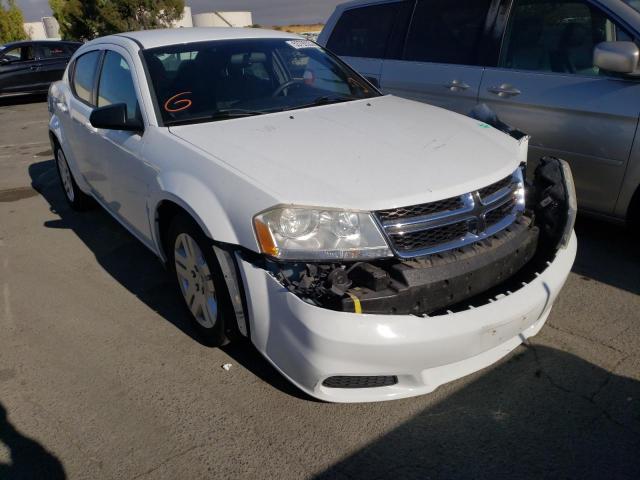 DODGE AVENGER SE 2012 with VIN 1C3CDZAB1CN252891 - Photo from auction