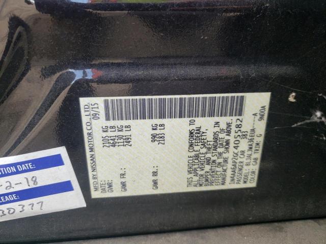 Photo 10 from auction – 2016 NISSAN MAXIMA 3.5 with VIN 1N4AA6AP2GC405582