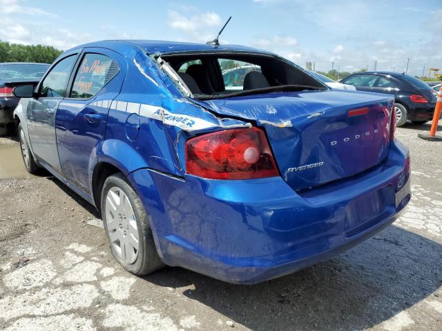 Photo 3 from auction – 2013 DODGE AVENGER SE with VIN 1C3CDZAB0DN610371