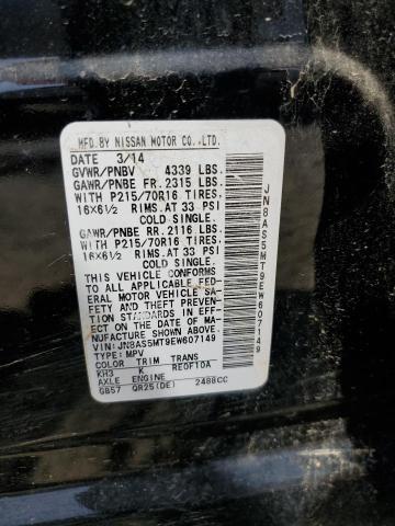 Photo 10 from auction – 2014 NISSAN ROGUE SELE with VIN JN8AS5MT9EW607149