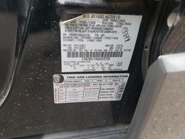 Photo 10 from auction – 2006 FORD FREESTYLE with VIN 1FMZK01196GA22258