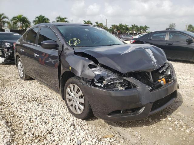 NISSAN SENTRA S 2014 with VIN 1N4AB7AP8EN854673 - Photo from auction