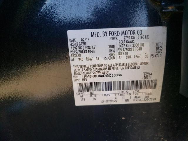 Photo 10 from auction – 2013 FORD EXPLORER X with VIN 1FM5K8D80DGC33366