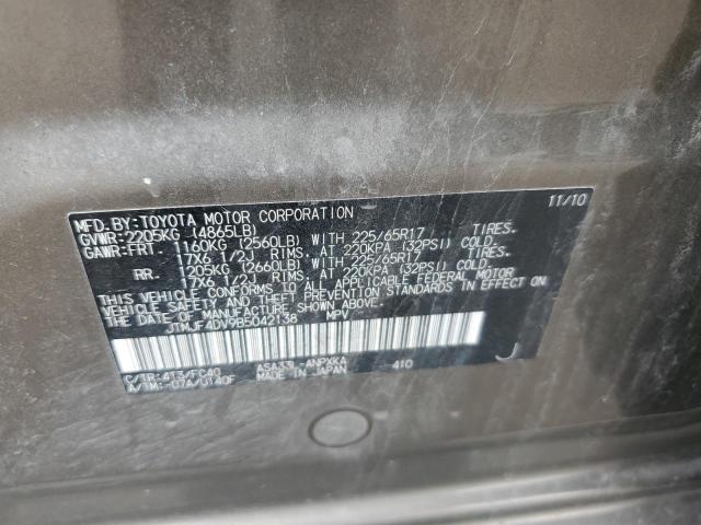 Photo 10 from auction – 2011 TOYOTA RAV4 with VIN JTMJF4DV9B5042138