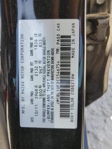 Photo 10 from auction – 2012 MAZDA 3 I with VIN JM1BL1UF2C1546754