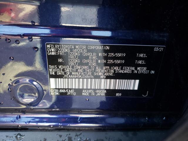 Photo 10 from auction – 2021 TOYOTA VENZA with VIN JTEAAAAH5MJ048696