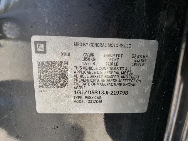Photo 10 from auction – 2018 CHEVROLET MALIBU LT with VIN 1G1ZD5ST3JF219798