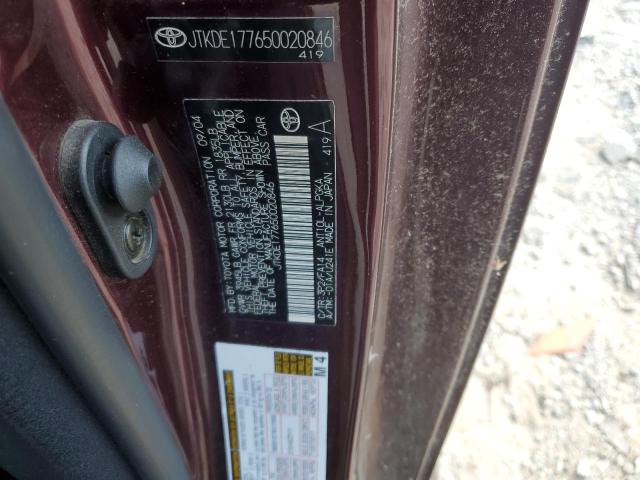 Photo 10 from auction – 2005 TOYOTA SCION TC with VIN JTKDE177650020846