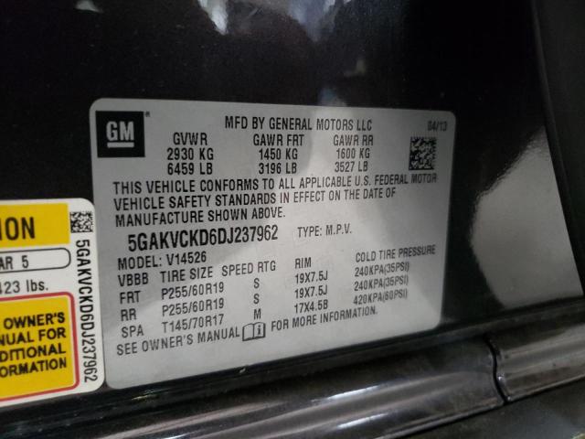 Photo 10 from auction – 2013 BUICK ENCLAVE with VIN 5GAKVCKD6DJ237962