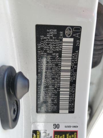 Photo 10 from auction – 2016 TOYOTA COROLLA L with VIN 2T1BURHE5GC649892