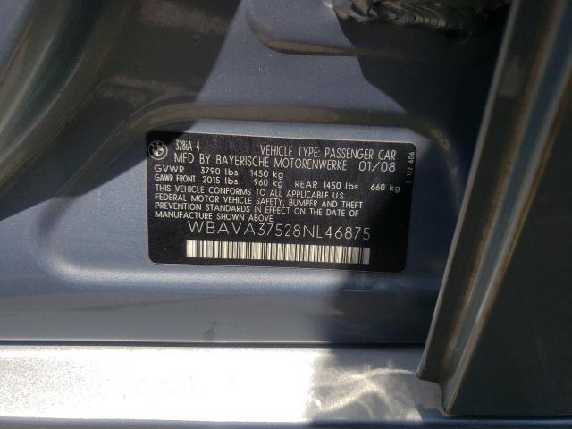 Photo 10 from auction – 2008 BMW 328 I with VIN WBAVA37528NL46875