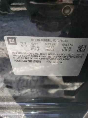 Photo 10 from auction – 2017 CADILLAC ATS with VIN 1G6AG5RX3H0175757