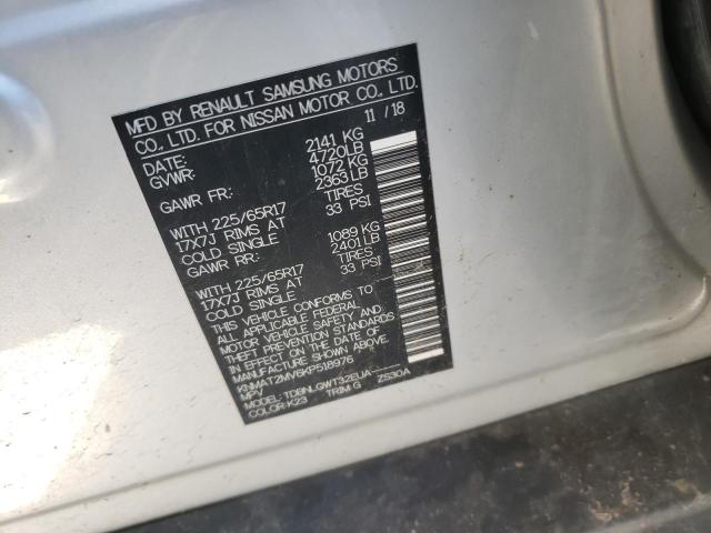 Photo 10 from auction – 2019 NISSAN ROGUE S with VIN KNMAT2MV6KP518976