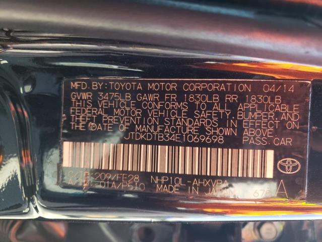 Photo 10 from auction – 2014 TOYOTA PRIUS C with VIN JTDKDTB34E1069698