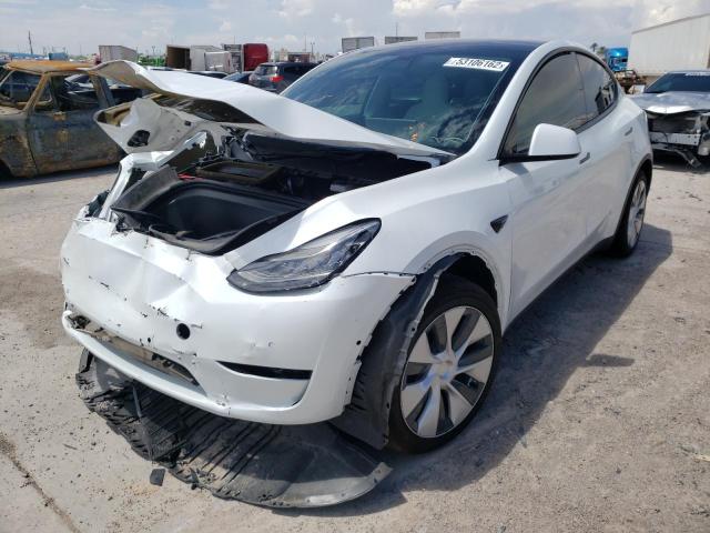 Photo 2 from auction – 2021 TESLA MODEL Y with VIN 5YJYGDEE0MF078697