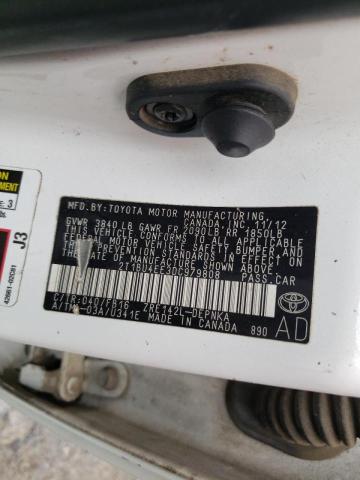 Photo 10 from auction – 2013 TOYOTA COROLLA BA with VIN 2T1BU4EE3DC979808