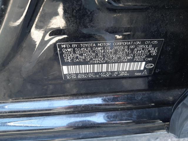 Photo 10 from auction – 2005 LEXUS LS 430 with VIN JTHBN36F755012744