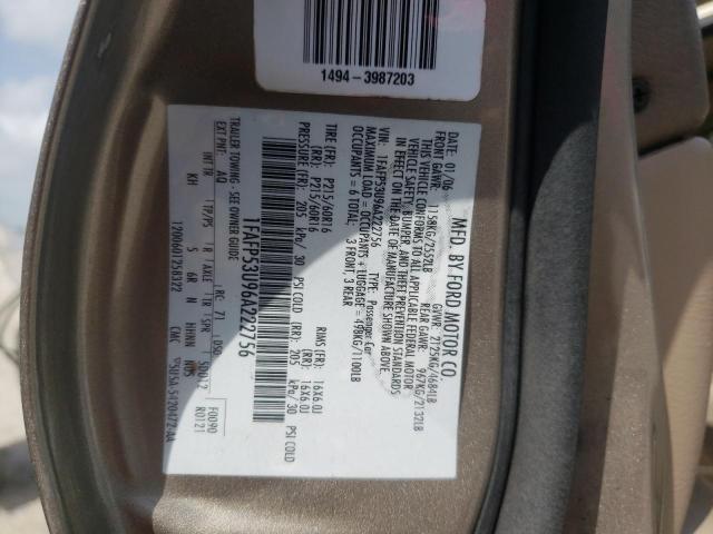 Photo 10 from auction – 2006 FORD TAURUS SE with VIN 1FAFP53U96A222756