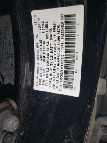 Photo 10 from auction – 2015 HONDA ACCORD SPO with VIN 1HGCR2F54FA185093