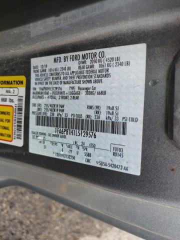 Photo 10 from auction – 2020 FORD MUSTANG with VIN 1FA6P8TH1L5129576