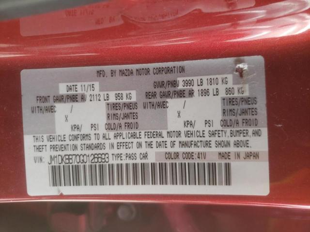 Photo 10 from auction – 2016 MAZDA CX-3 SPORT with VIN JM1DKBB70G0126693