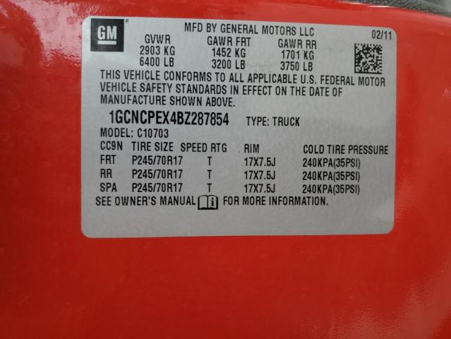 Photo 10 from auction – 2011 CHEVROLET SILVERADO with VIN 1GCNCPEX4BZ287854