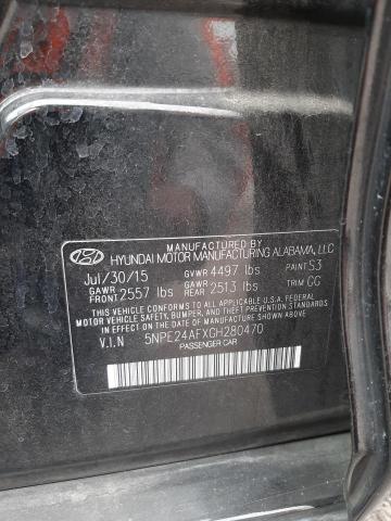 Photo 10 from auction – 2016 HYUNDAI SONATA SE with VIN 5NPE24AFXGH280470