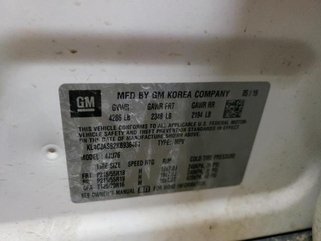 Photo 10 from auction – 2019 BUICK ENCORE PRE with VIN KL4CJASB2KB936461