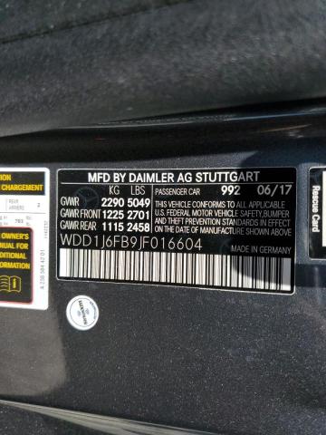 Photo 10 from auction – 2018 MERCEDES-BENZ E 400 with VIN WDD1J6FB9JF016604