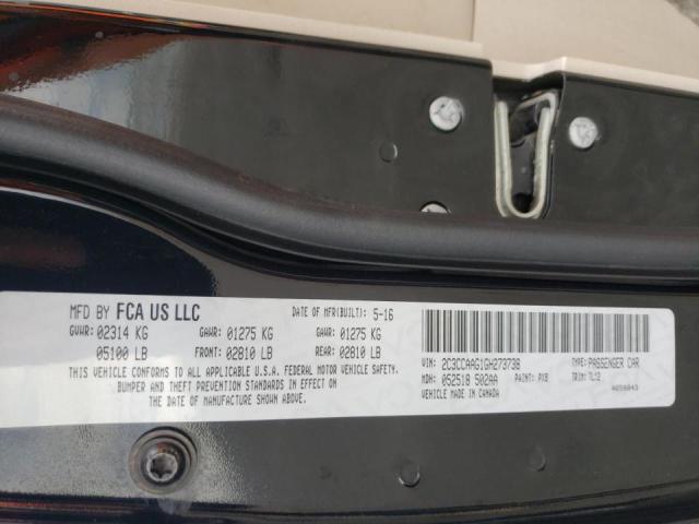 Photo 10 from auction – 2016 CHRYSLER 300 LIMITE with VIN 2C3CCAAG1GH273738