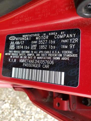 Photo 10 from auction – 2017 HYUNDAI ACCENT SE with VIN KMHCT4AE2HU357606