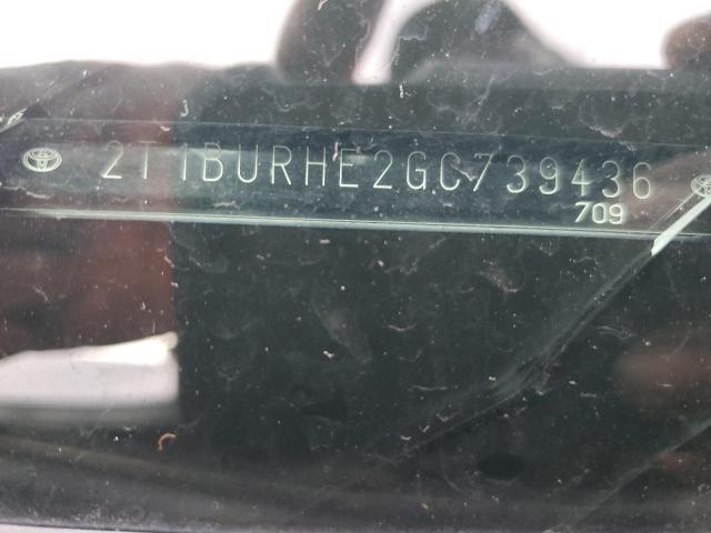 Photo 10 from auction – 2016 TOYOTA COROLLA L with VIN 2T1BURHE2GC739436