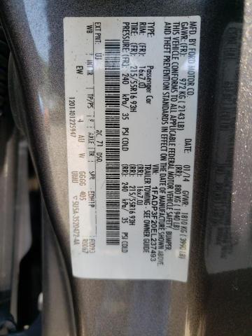 Photo 10 from auction – 2014 FORD FOCUS SE with VIN 1FADP3F20EL237493