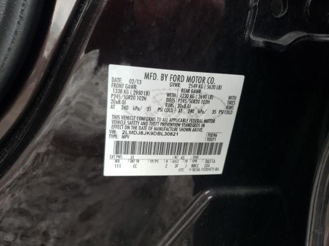 Zdjęcie 10 z aukcji – 2013 LINCOLN MKX z VIN 2LMDJ8JK9DBL30821