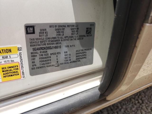 Photo 10 from auction – 2013 BUICK ENCLAVE with VIN 5GAKRDKD8DJ149019
