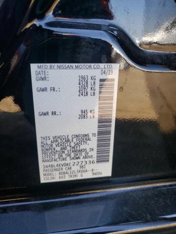 Photo 10 from auction – 2019 NISSAN ALTIMA SL with VIN 1N4BL4EV0KC227336