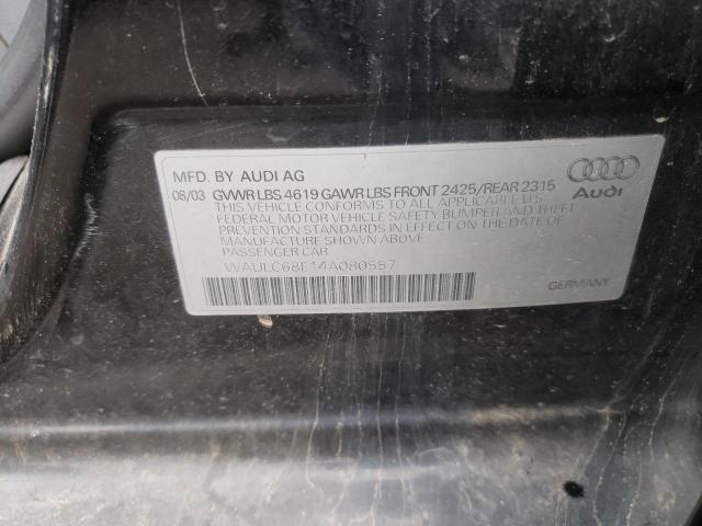 Photo 10 from auction – 2004 AUDI A4 1.8T QU with VIN WAULC68E14A080557