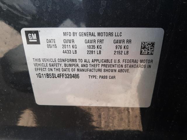 Photo 10 from auction – 2015 CHEVROLET MALIBU LS with VIN 1G11B5SL4FF320486