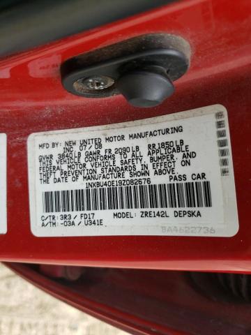 Photo 10 from auction – 2009 TOYOTA COROLLA with VIN 1NXBU40E19Z082676