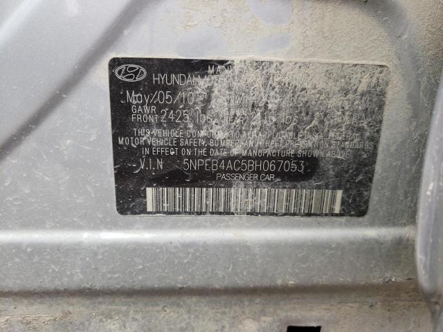 Photo 10 from auction – 2011 HYUNDAI SONATA GLS with VIN 5NPEB4AC5BH067053