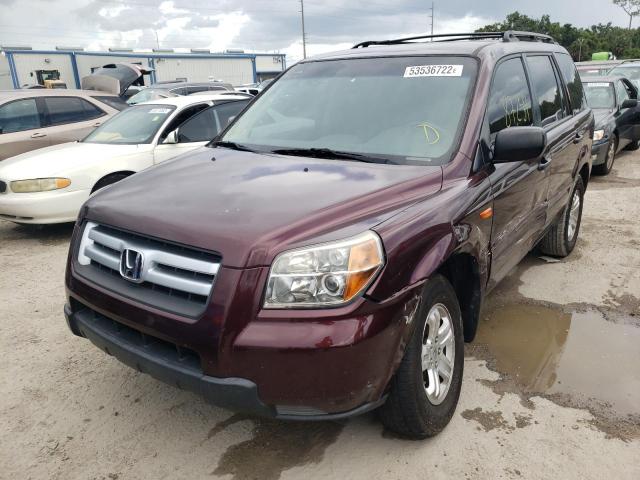 Photo 2 from auction – 2007 HONDA PILOT LX with VIN 5FNYF28157B008990