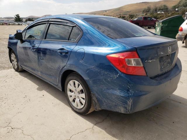 Photo 3 from auction – 2012 HONDA CIVIC LX with VIN 2HGFB2F56CH532423