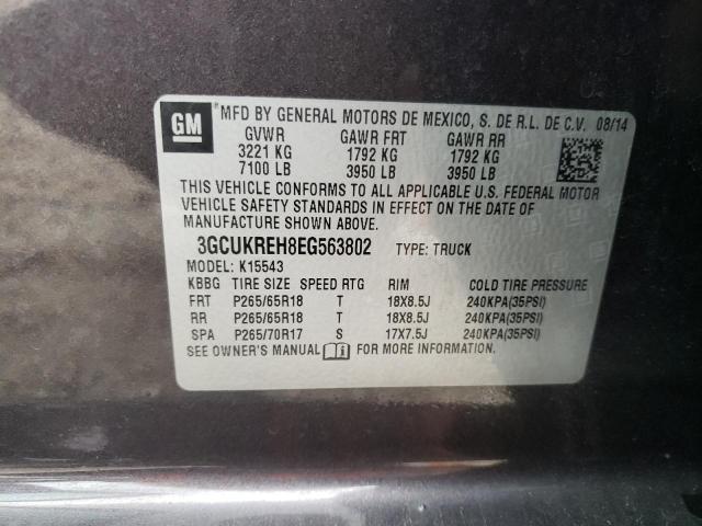 Photo 10 from auction – 2014 CHEVROLET SILVERADO with VIN 3GCUKREH8EG563802