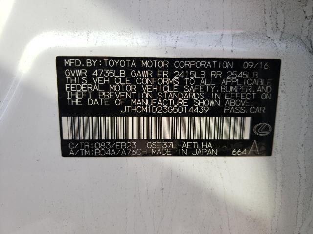Photo 10 from auction – 2016 LEXUS IS 300 with VIN JTHCM1D23G5014439