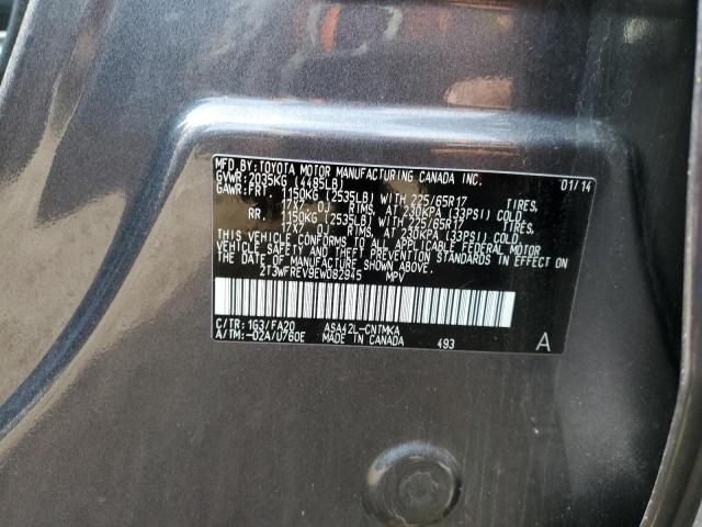 Photo 10 from auction – 2014 TOYOTA RAV4 XLE with VIN 2T3WFREV9EW082945