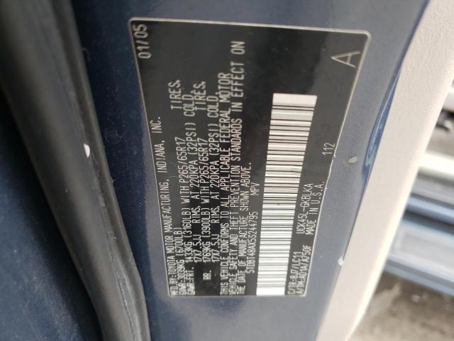 Photo 10 from auction – 2005 TOYOTA SEQUOIA LI with VIN 5TDBT48AX5S244795