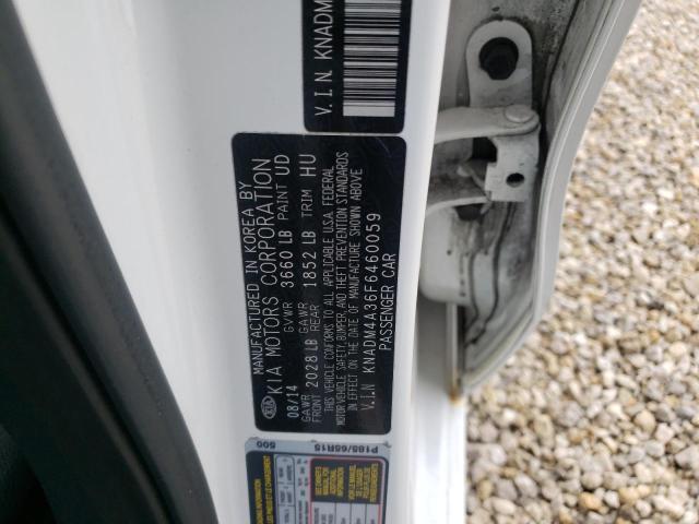 Photo 10 from auction – 2015 KIA RIO LX with VIN KNADM4A36F6460059