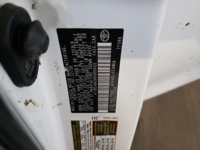 Photo 10 from auction – 2009 TOYOTA CAMRY BASE with VIN 4T1BE46K99U800422