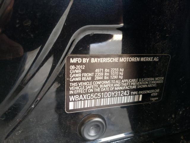 Photo 10 from auction – 2013 BMW 528 I with VIN WBAXG5C51DDY31243