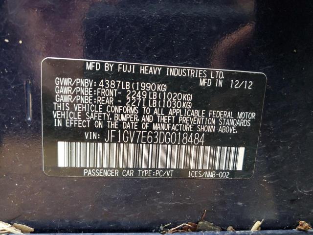 Photo 10 from auction – 2013 SUBARU IMPREZA WR with VIN JF1GV7E63DG018484